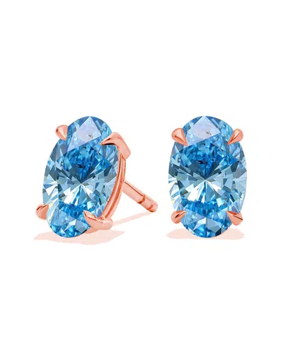 Amairah 14k Rose Gold 1.00 Ct. Tw. Lab-grown Diamond Stud Earrings In White