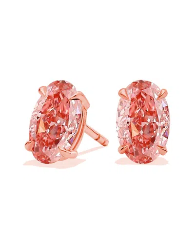 Amairah 14k Rose Gold 1.00 Ct. Tw. Lab-grown Diamond Stud Earrings In Transparent