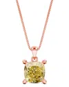 Amairah 14k Rose Gold 2.00 Ct. Tw. Lab-grown Diamond Solitaire Pendant Necklace