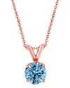 Amairah 14k Rose Gold 2.00 Ct. Tw. Lab-grown Diamond Solitaire Pendant Necklace