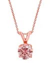 Amairah 14k Rose Gold 2.00 Ct. Tw. Lab-grown Diamond Solitaire Pendant Necklace