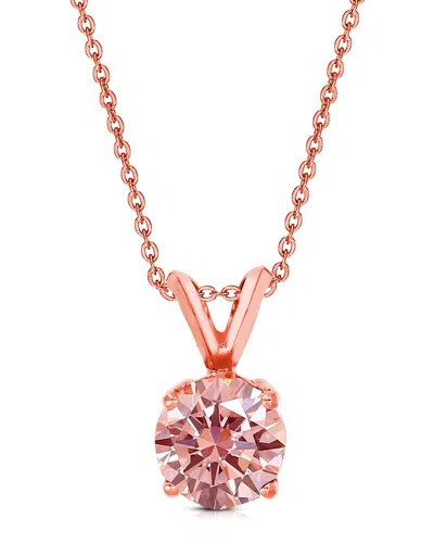 Amairah 14k Rose Gold 2.00 Ct. Tw. Lab-grown Diamond Solitaire Pendant Necklace