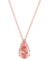 Amairah 14k Rose Gold 1.00 Ct. Tw. Lab-grown Diamond Solitaire Pendant Necklace