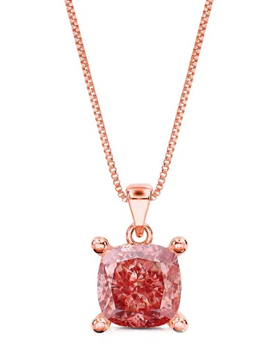 AMAIRAH AMAIRAH 14K ROSE GOLD 2.00 CT. TW. LAB-GROWN DIAMOND SOLITAIRE PENDANT NECKLACE