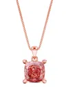 Amairah 14k Rose Gold 1.00 Ct. Tw. Lab-grown Diamond Solitaire Pendant Necklace