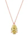 Amairah 14k Rose Gold 1.00 Ct. Tw. Lab-grown Diamond Solitaire Pendant Necklace