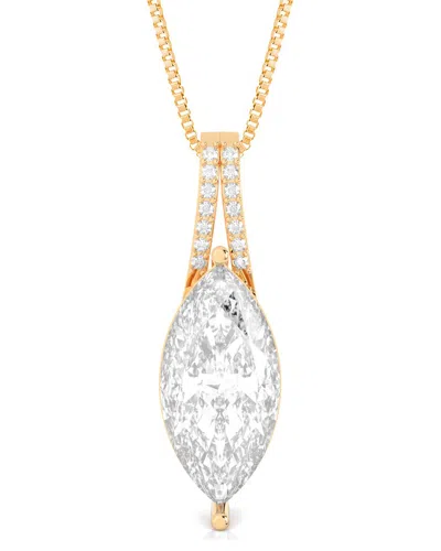 Amairah 14k Rose Gold 5.00 Ct. Tw. Lab-grown Diamond Pendant Necklace In Multi