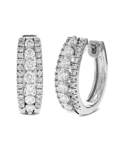 Amairah 2.00 Ct. Tw. Lab-grown Diamond Silver Hoop Earrings