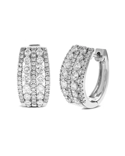 Amairah 3.50 Ct. Tw. Lab-grown Diamond 14k Hoop Earrings In Metallic