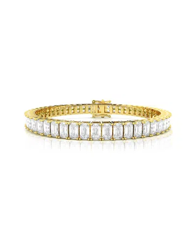 Amairah Gold Over Silver 10.00 Ct. Tw. Lab-grown Diamond Tennis Bracelet