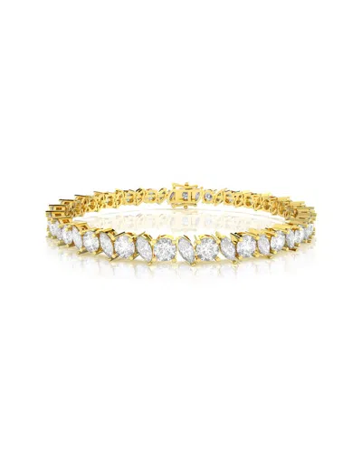 Amairah Gold Over Silver 10.00 Ct. Tw. Lab-grown Diamond Tennis Bracelet