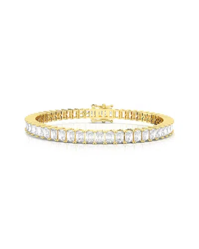 Amairah Gold Over Silver 10.00 Ct. Tw. Lab-grown Diamond Tennis Bracelet