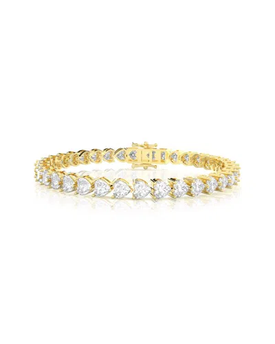 Amairah Gold Over Silver 15.00 Ct. Tw. Lab-grown Diamond Tennis Bracelet