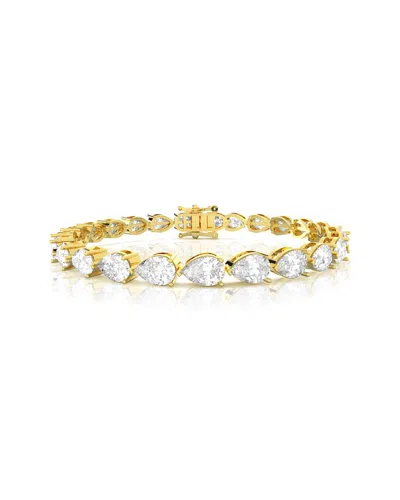 Amairah Gold Over Silver 15.00 Ct. Tw. Lab-grown Diamond Tennis Bracelet