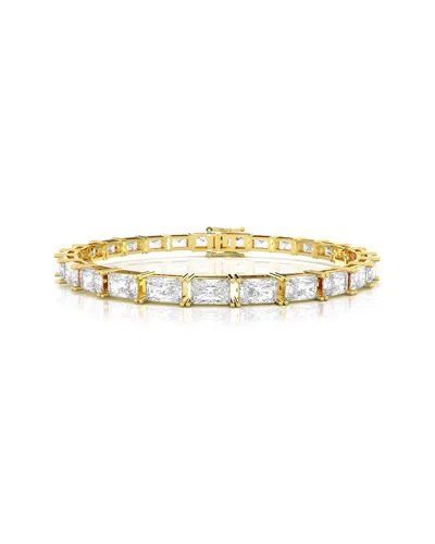 Amairah Gold Over Silver 15.00 Ct. Tw. Lab-grown Diamond Tennis Bracelet