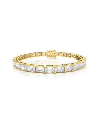 Amairah Gold Over Silver 15.00 Ct. Tw. Lab-grown Diamond Tennis Bracelet In Multi