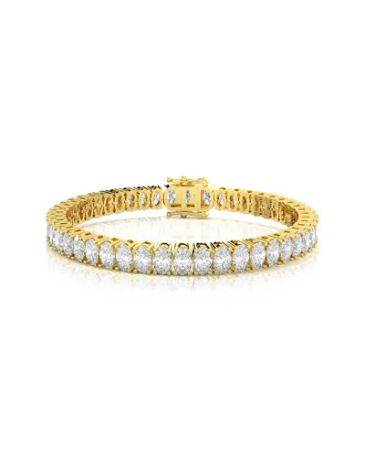 Amairah Gold Over Silver 15.00 Ct. Tw. Lab-grown Diamond Tennis Bracelet In Multi