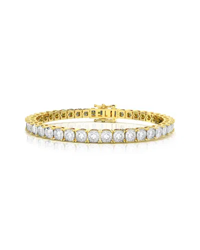 Amairah Gold Over Silver 15.00 Ct. Tw. Lab-grown Diamond Tennis Bracelet In Multi