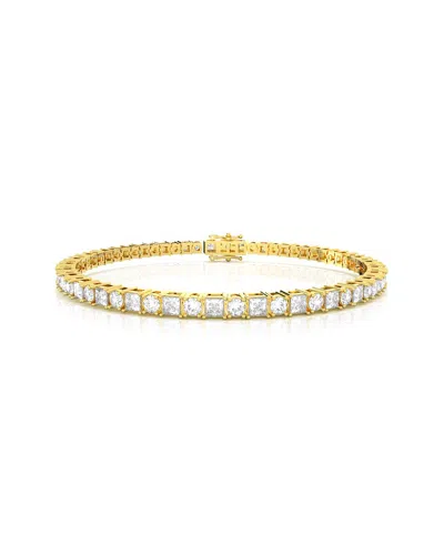 Amairah Gold Over Silver 5.00 Ct. Tw. Lab-grown Diamond Tennis Bracelet In Nude