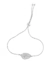 Amairah Silver 0.05 Ct. Tw. Diamond Bolo Bracelet