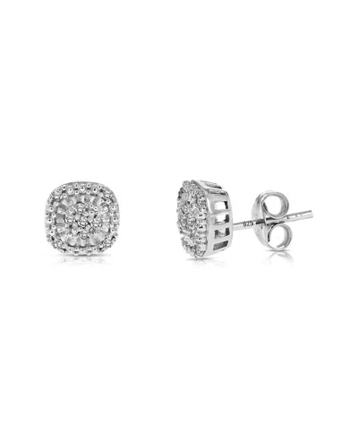 AMAIRAH SILVER 0.10 CT. TW. DIAMOND STUDS