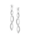Amairah Silver 0.25 Ct. Tw. Diamond Dangle Earrings