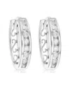 Amairah Silver 0.33 Ct. Tw. Diamond Hoops