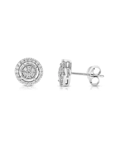 AMAIRAH SILVER 0.38 CT. TW. DIAMOND STUDS