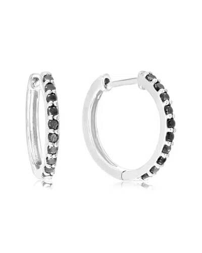 Amairah Silver 0.50 Ct. Tw. Diamond Hoops In Metallic