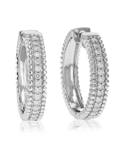 Amairah Silver 0.50 Ct. Tw. Lab-grown Diamond Hoops In Metallic