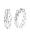 Amairah Silver 0.50 Ct. Tw. Lab-grown Diamond Hoops