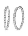 Amairah Silver 0.50 Ct. Tw. Lab-grown Diamond Hoops
