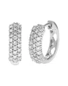 Amairah Silver 0.50 Ct. Tw. Lab-grown Diamond Hoops