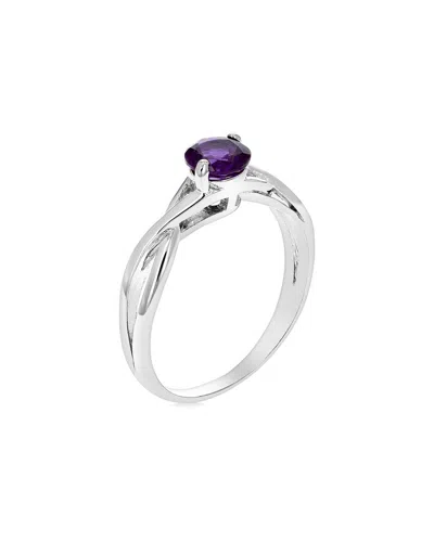 Amairah Silver 0.50 Ct. Tw. Purple Amethyst Ring In Metallic