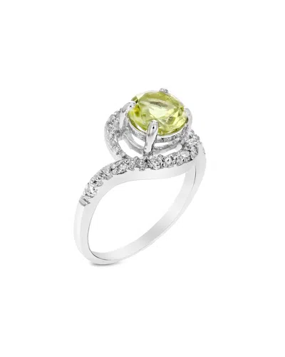 Amairah Silver 0.70 Ct. Tw. Lemon Quartz Cz Ring In Metallic