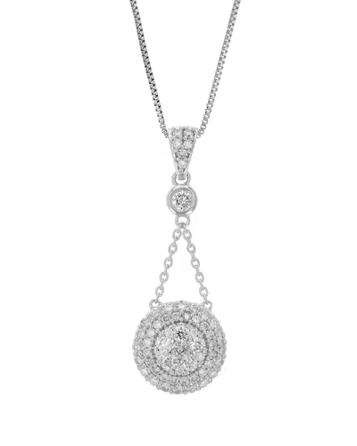 Amairah Silver 0.75 Ct. Tw. Lab-grown Diamond Pendant In Metallic