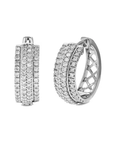 AMAIRAH AMAIRAH SILVER 1.00 CT. TW. LAB-GROWN DIAMOND EARRINGS