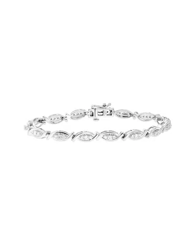 Amairah Silver 1.00 Ct. Tw. Lab-grown Diamond Tennis Bracelet In Metallic