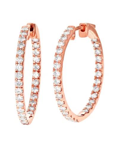 Amairah Silver 1.00 Ct. Tw. Lab-grown Diamond Hoops
