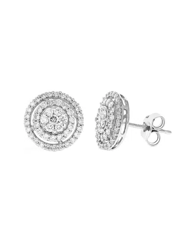 Amairah Silver 1.00 Ct. Tw. Lab-grown Diamond Studs In Metallic