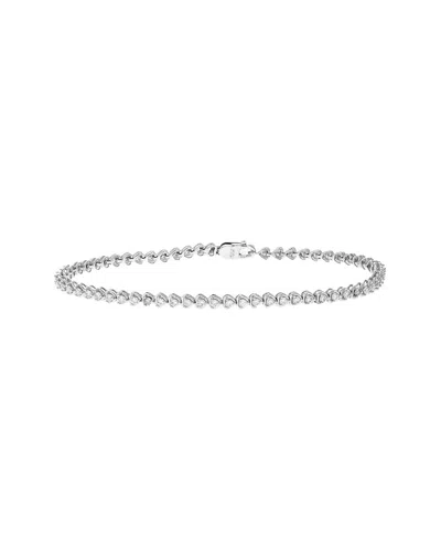 Amairah Silver 1.00 Ct. Tw. Lab-grown Diamond Tennis Bracelet In Metallic