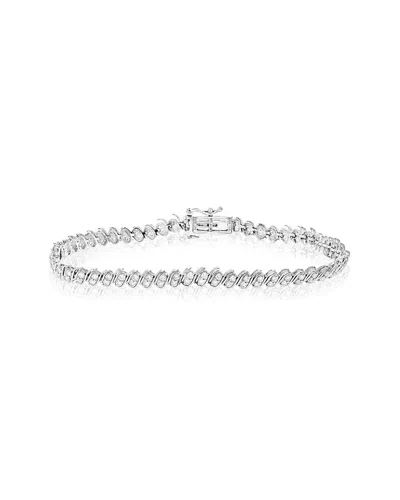 Amairah Silver 10.00 Ct. Tw. Lab-grown Diamond Tennis Bracelet In Metallic