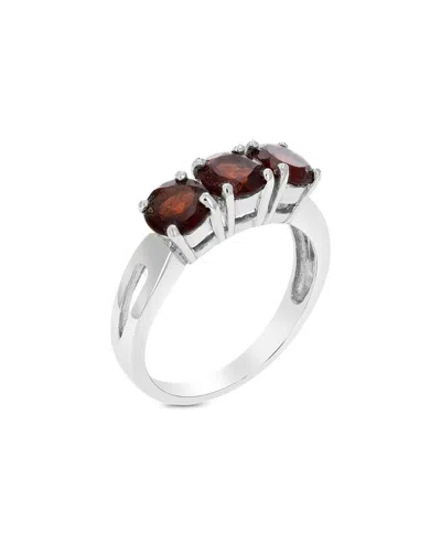 Amairah Silver 1.70 Ct. Tw. Garnet Ring In Metallic