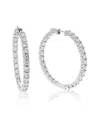 Amairah Silver 2.00 Ct. Tw. Lab-grown Diamond Hoops