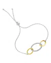 Amairah Vermeil 0.10 Ct. Tw. Diamond Bolo Bracelet
