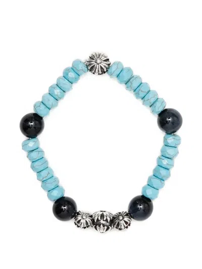 Amal Guessous Tiger-eye Beaded Bracelet In Blue