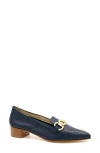 Amalfi By Rangoni Amarone Pointed Toe Bit Loafer Pump In Notte Vapor