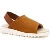 Amalfi By Rangoni Bahamas Slingback Sandal In Cognac Long Beach/black
