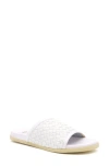Amalfi By Rangoni Barca Slide Sandal In Bianco Stuoia Dama