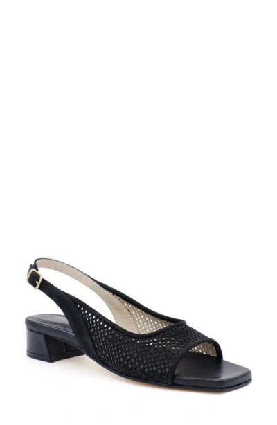 Amalfi By Rangoni Baroanda Slingback Sandal In Black Long Beach